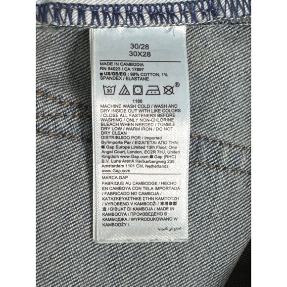 NWT Gap Mens Slim Taper Jeans in Gapflex Stretch Light Wash Size 30 x 28 - Picture 8 of 15